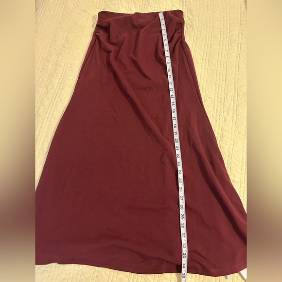 OGL  NWT Meduim Deep Maroon  Maxi Skirt - Picture 5 of 8